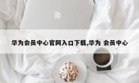 华为会员中心官网入口下载,华为 会员中心